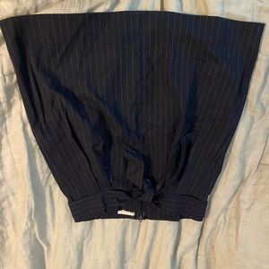 Navy striped skirt